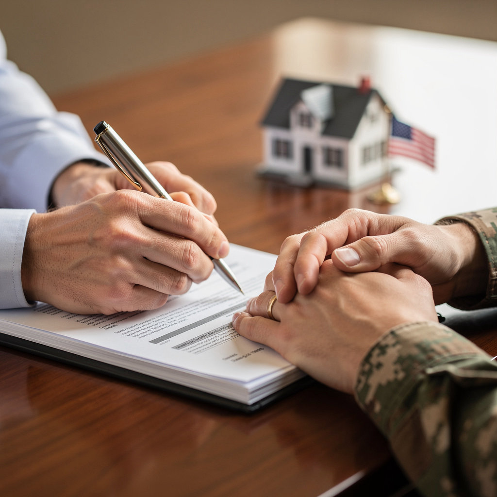 Veterans United Home Loans of San Diego expert mortgage advisor discussing VA loan benefits with a veteran client